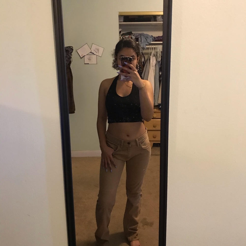 TAN J. CREW JEANS